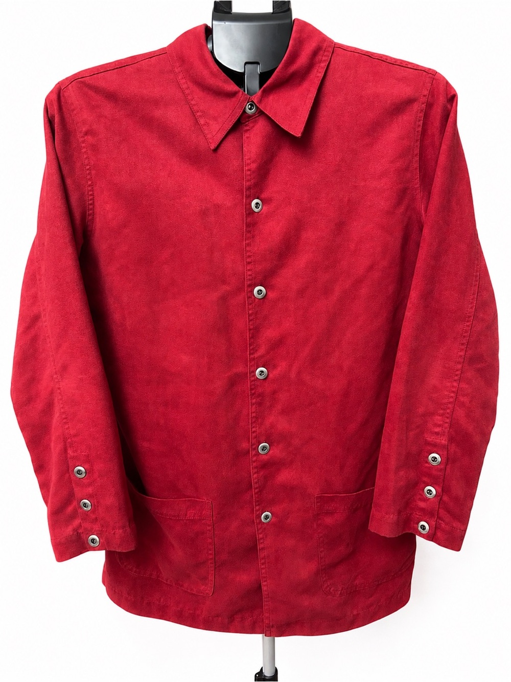 Chico's Red Button-Front Women's Shirt